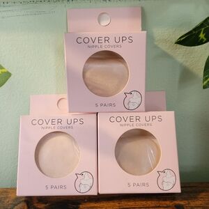 NEW Frederick's of Hollywood Disposable Nipple Covers 3 Box Latte Round Bridal